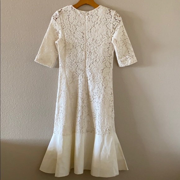 By Chloe Lace Peplumhem Midi Dress 